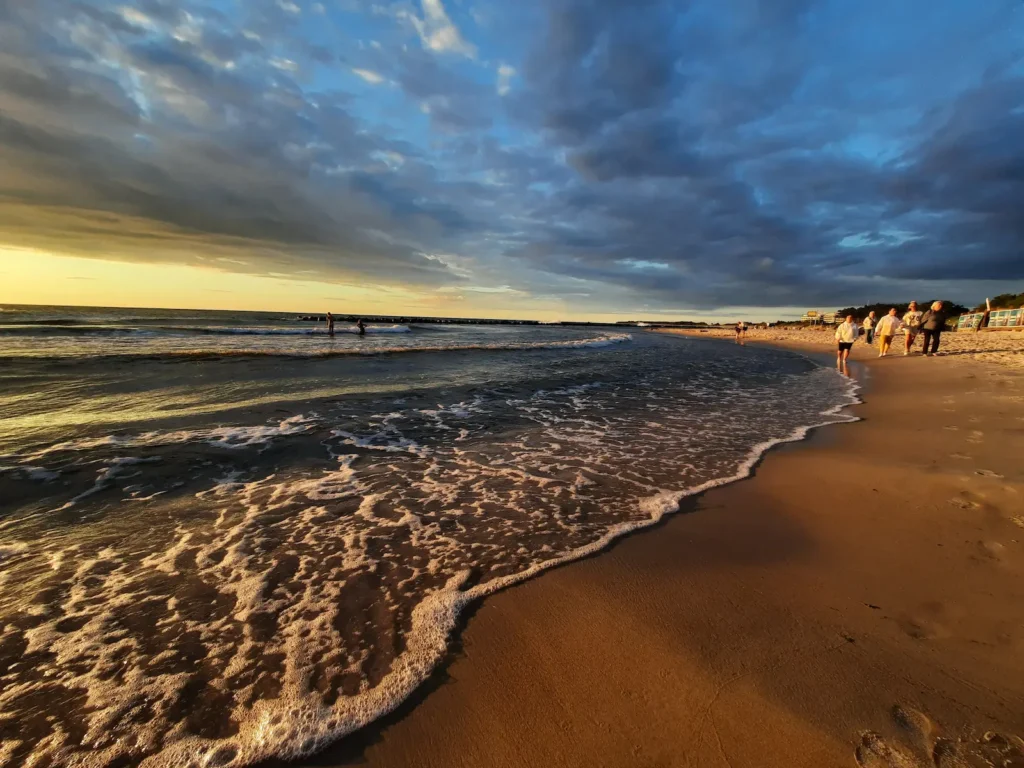 zachód słońca plaża