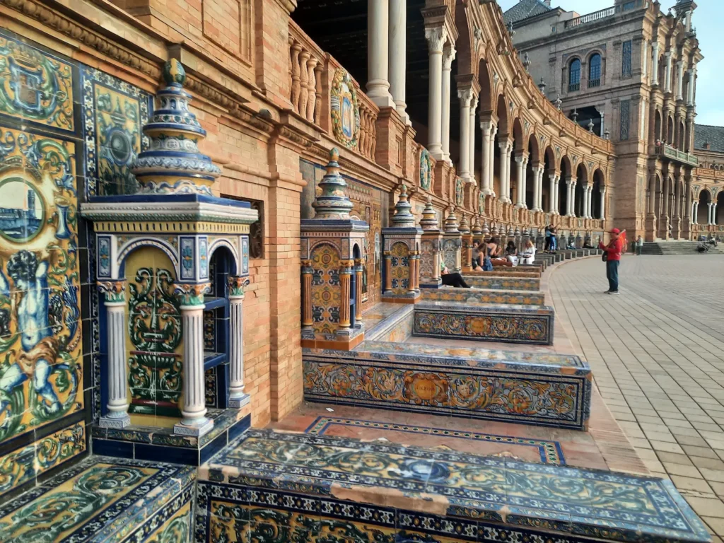 ceramika azulejos plac hiszpański w sewilli 